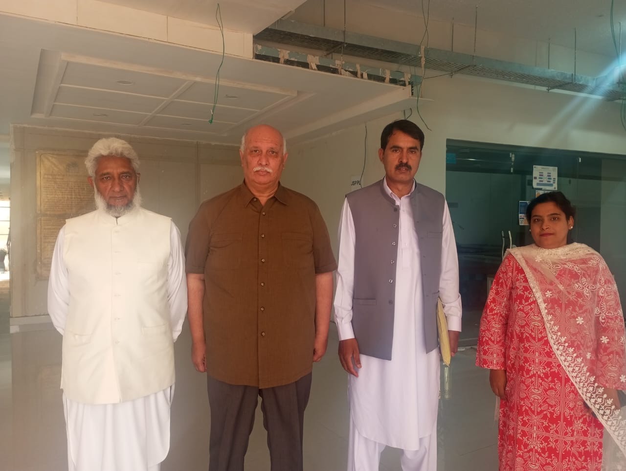 President SWF Col. Jehanzeb meeting with Brig. Saqib at NUST Islamabad